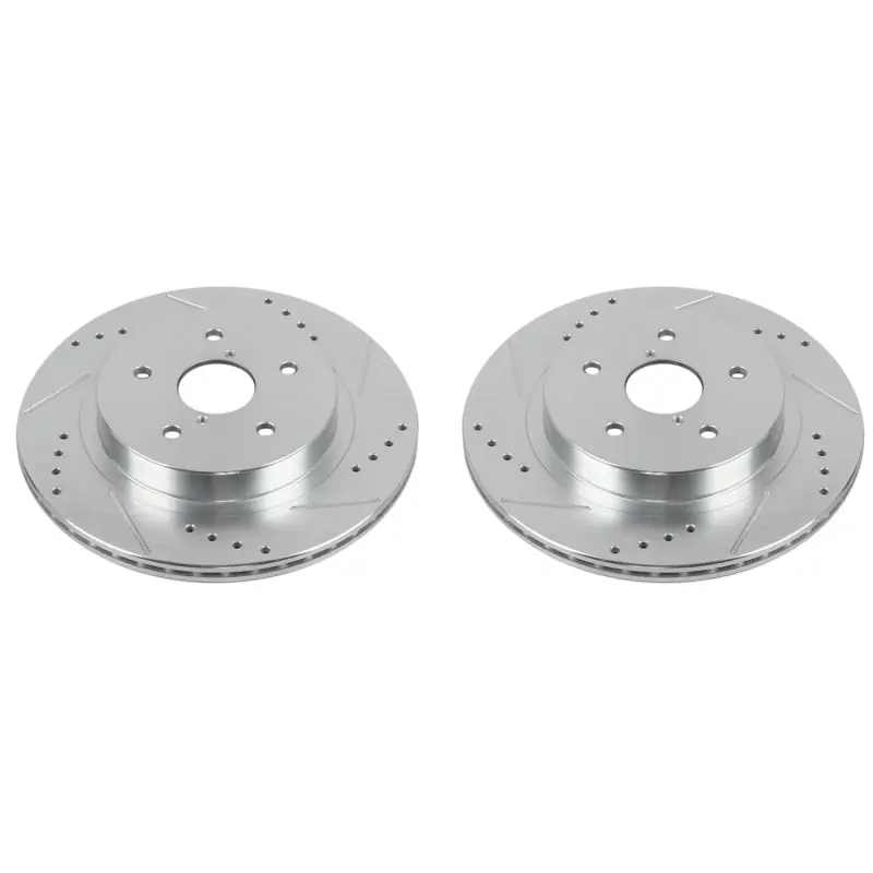 Brand New Power Stop 15-18 Subaru Legacy Rear Evolution Drilled & Slotted Rotors - Pair