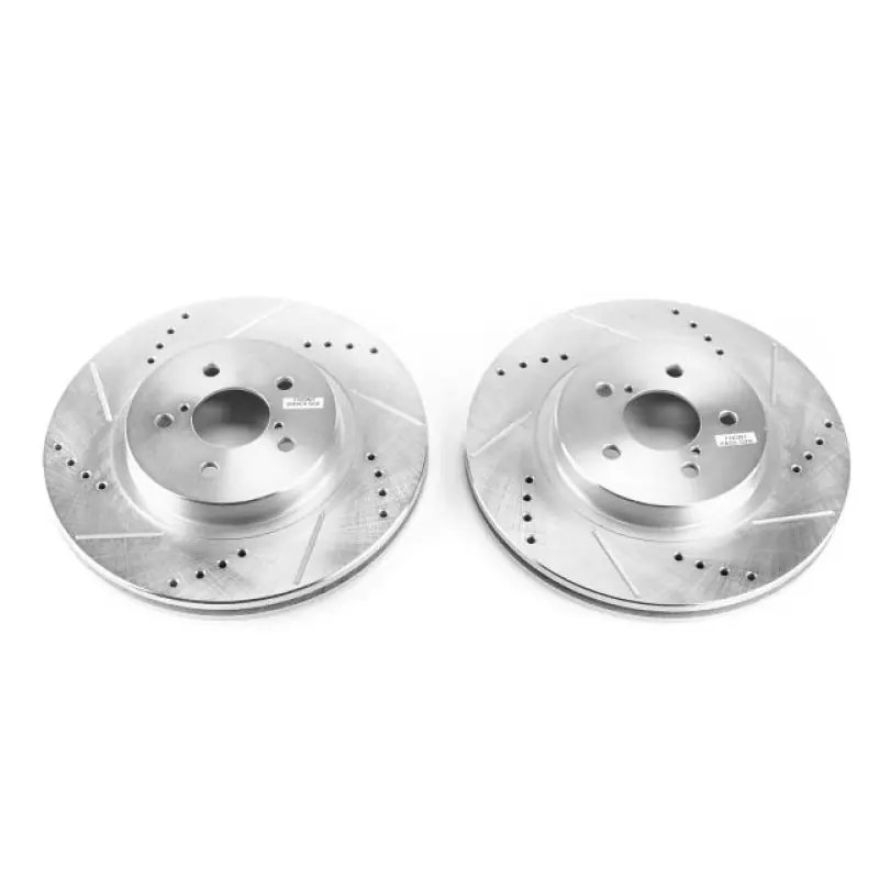 Fast Shipping Power Stop 2019 Subaru Crosstrek Front Evolution Drilled & Slotted Rotors - Pair