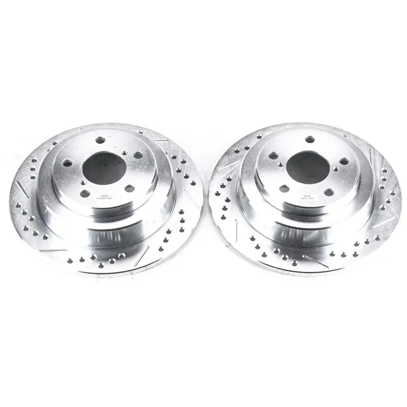 Buy Today Power Stop 05-06 Saab 9-2X Rear Evolution Drilled & Slotted Rotors - Pair