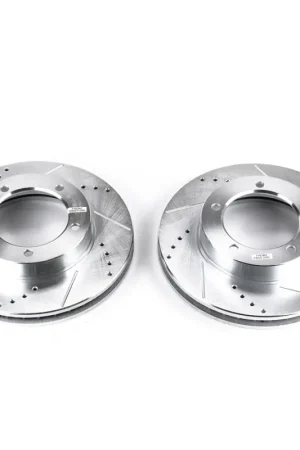 Top Rated Power Stop 98-07 Lexus LX470 Front Evolution Drilled & Slotted Rotors - Pair