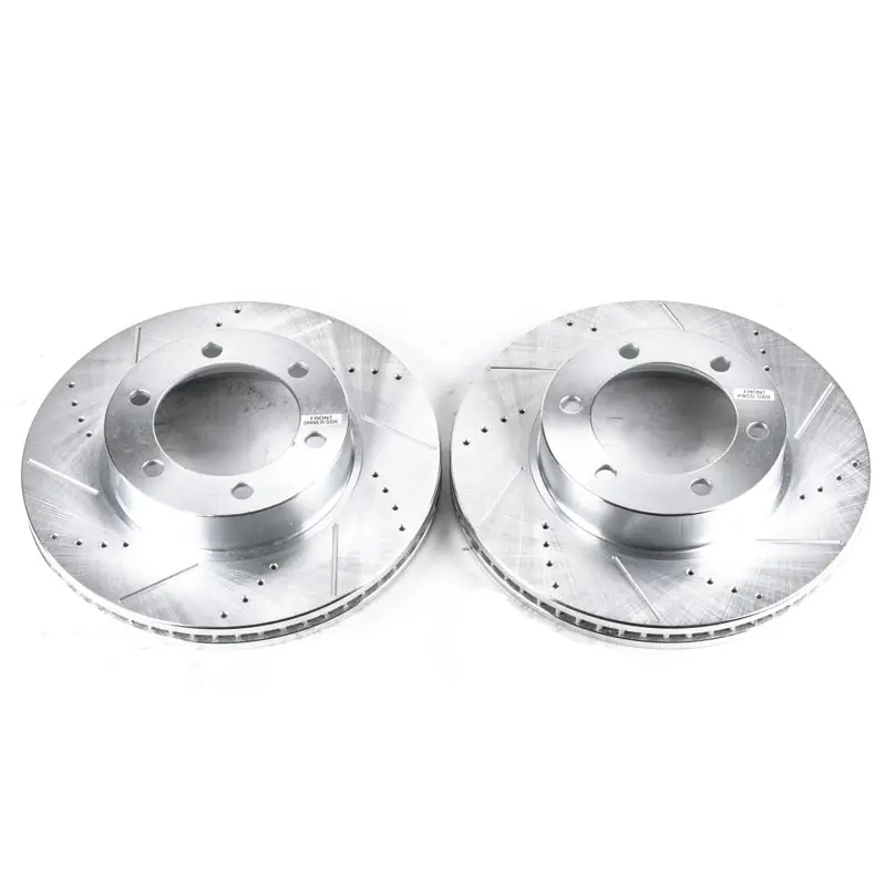 Power Stop 01-07 Toyota Sequoia Front Evolution Drilled & Slotted Rotors - Pair Certified