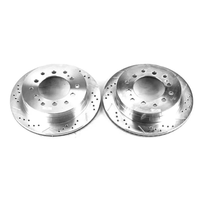 Express Delivery Power Stop 03-09 Lexus GX470 Rear Evolution Drilled & Slotted Rotors - Pair