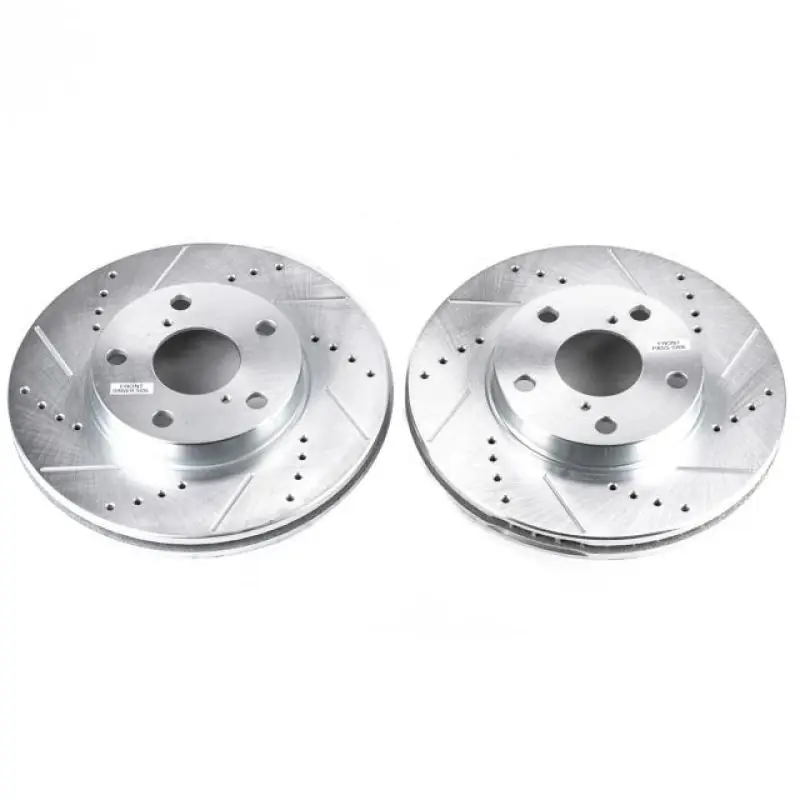 Power Stop 01-05 Toyota RAV4 Front Evolution Drilled & Slotted Rotors - Pair Clearance