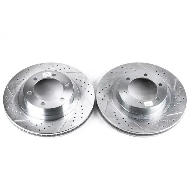 Crafted Power Stop 03-09 Lexus GX470 Front Evolution Drilled & Slotted Rotors - Pair