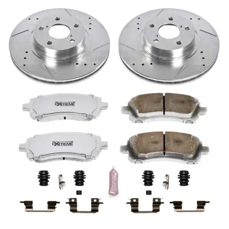 Power Stop 98-02 Subaru Forester Front Z26 Street Warrior Brake Kit Original
