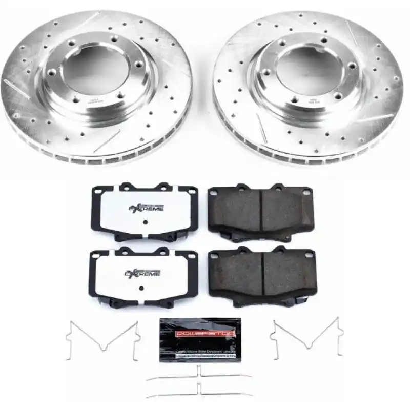 Power Stop 96-97 Lexus LX450 Front Z36 Truck & Tow Brake Kit Free Returns