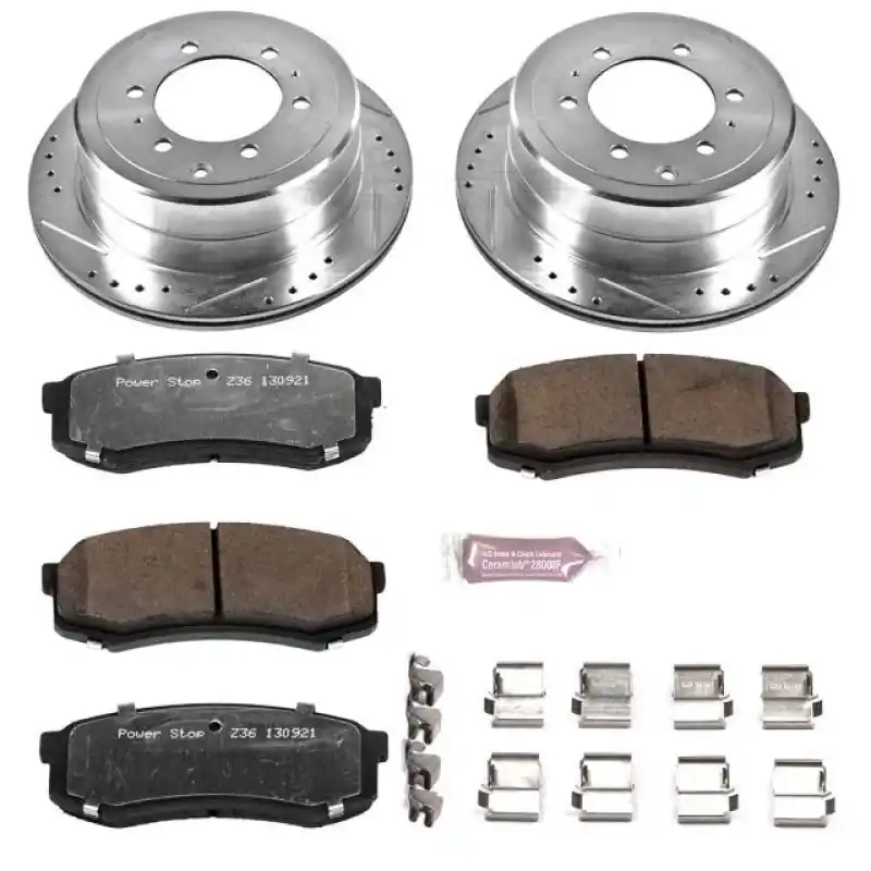 Authentic Power Stop 96-97 Lexus LX450 Rear Z36 Truck & Tow Brake Kit