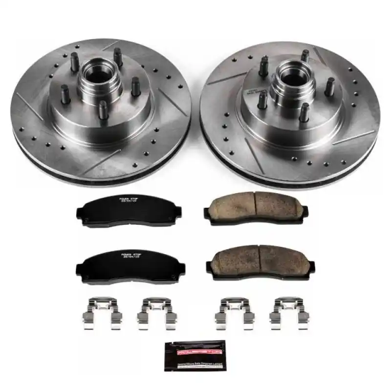 Top Rated Power Stop 03-09 Ford Ranger Front Z23 Evolution Sport Brake Kit