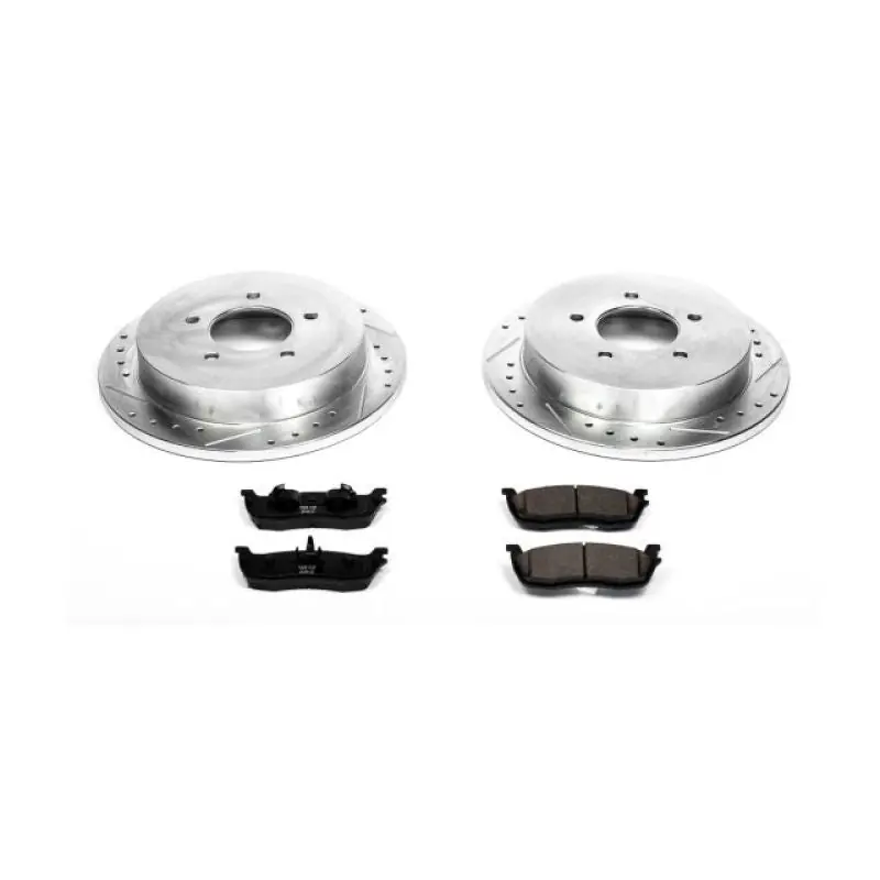 Worldwide Shipping Power Stop 97-00 Ford Expedition Rear Z23 Evolution Sport Brake Kit