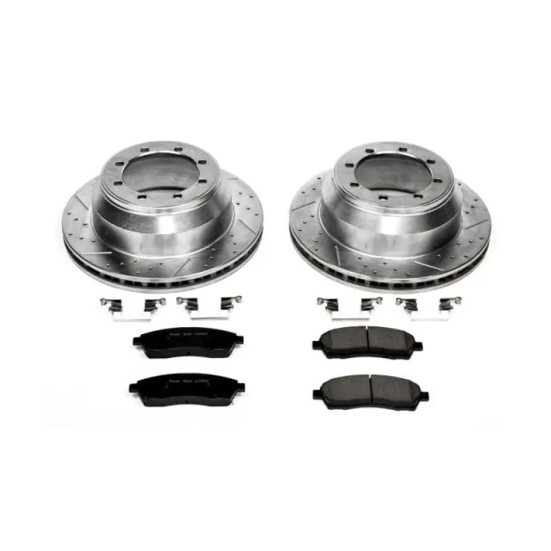 Power Stop 99-04 Ford F-350 Super Duty Rear Z23 Evolution Sport Brake Kit Handmade