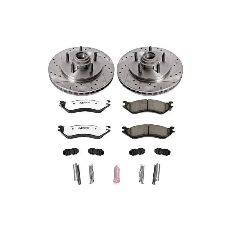 Power Stop 00-02 Ford Expedition Front Z36 Truck & Tow Brake Kit Authentic
