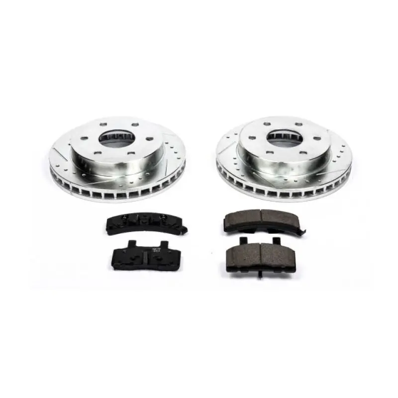 Power Stop 99-00 Cadillac Escalade Front Z23 Evolution Sport Brake Kit Same Day Shipping
