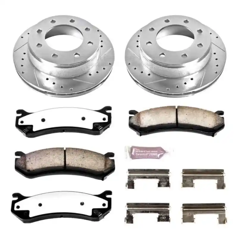 Power Stop 01-03 Chevrolet Silverado 1500 HD Rear Z36 Truck & Tow Brake Kit Brand New