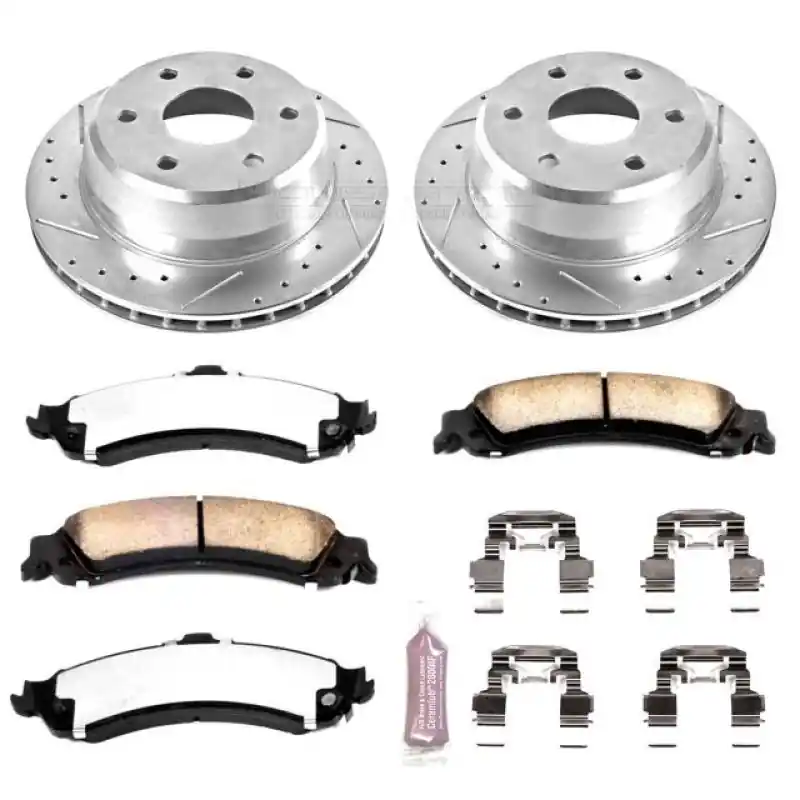 Power Stop 02-06 Cadillac Escalade Rear Z36 Truck & Tow Brake Kit High Quality