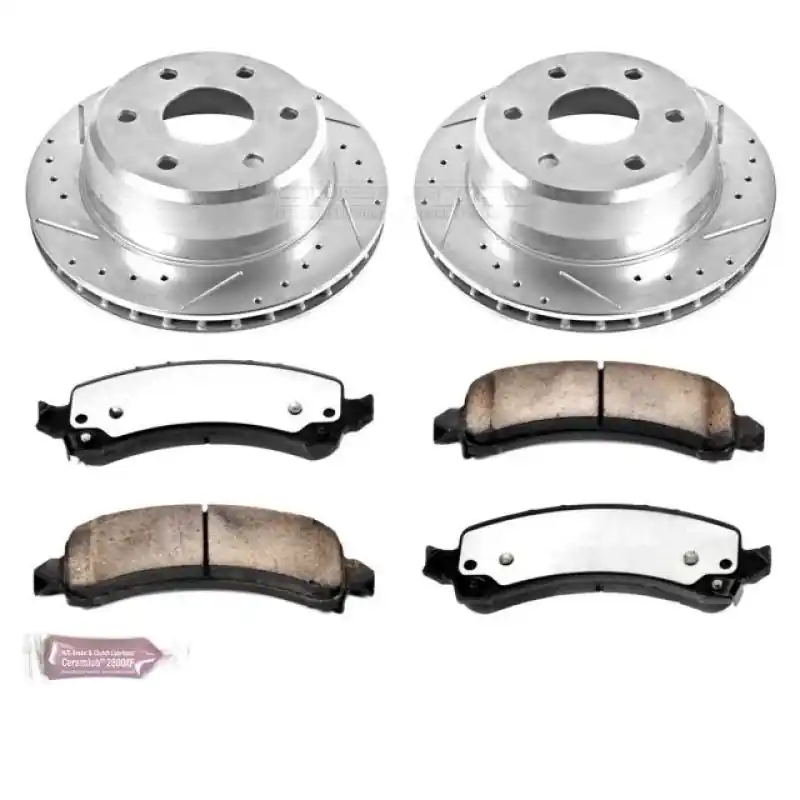 Next Day Delivery Power Stop 03-06 Cadillac Escalade Rear Z36 Truck & Tow Brake Kit