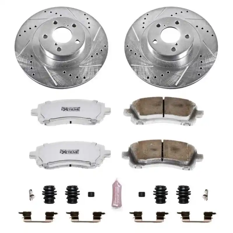 Certified Power Stop 02-03 Subaru Impreza Front Z26 Street Warrior Brake Kit