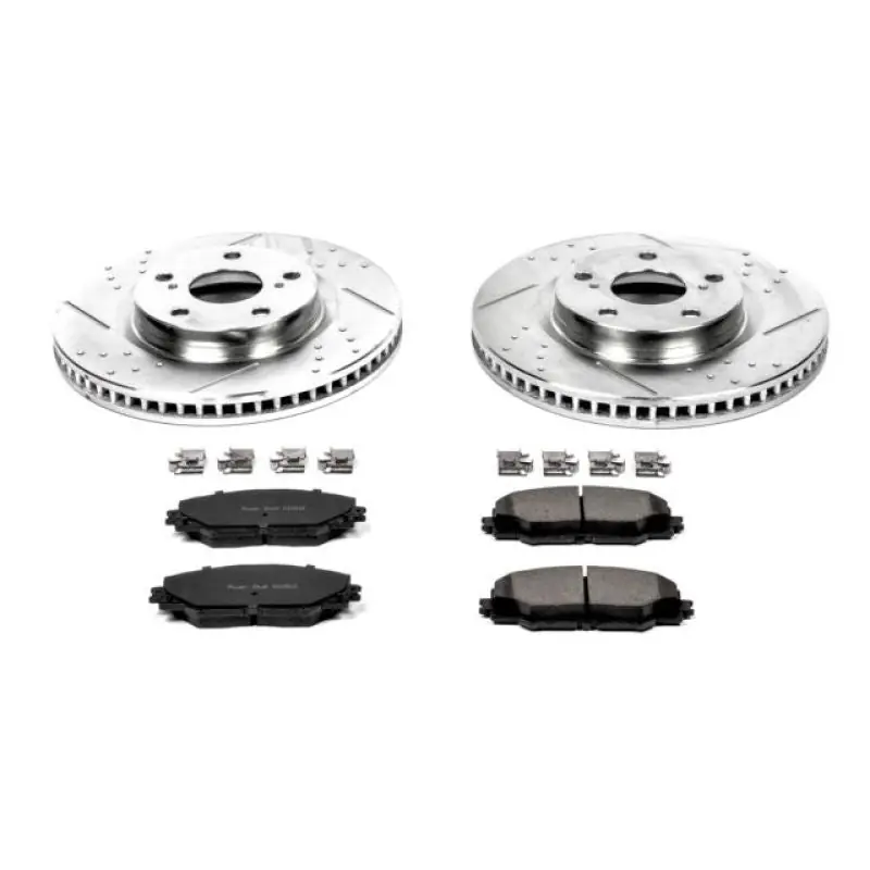 Limited Offer Power Stop 09-10 Pontiac Vibe Front Z23 Evolution Sport Brake Kit
