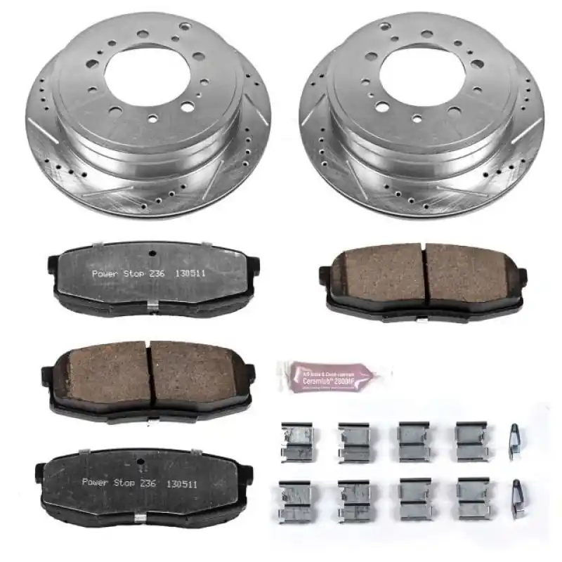 Power Stop 08-11 Lexus LX570 Rear Z36 Truck & Tow Brake Kit Express Delivery