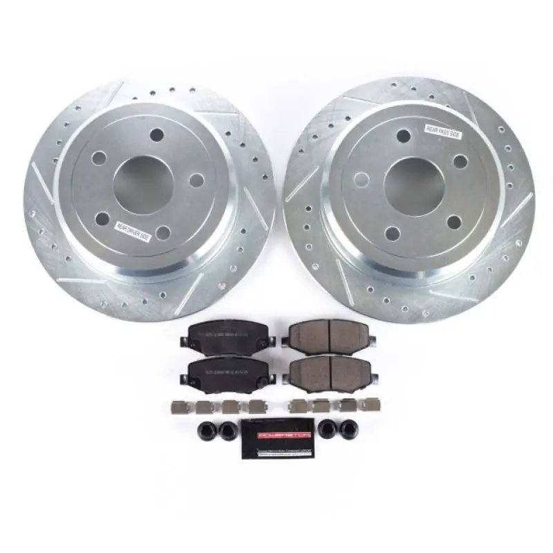 Power Stop 07-17 Jeep Wrangler Rear Z23 Evolution Sport Brake Kit New Arrival