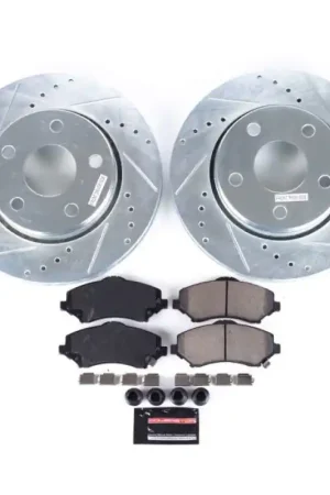Worldwide Shipping Power Stop 07-17 Jeep Wrangler Front Z23 Evolution Sport Brake Kit