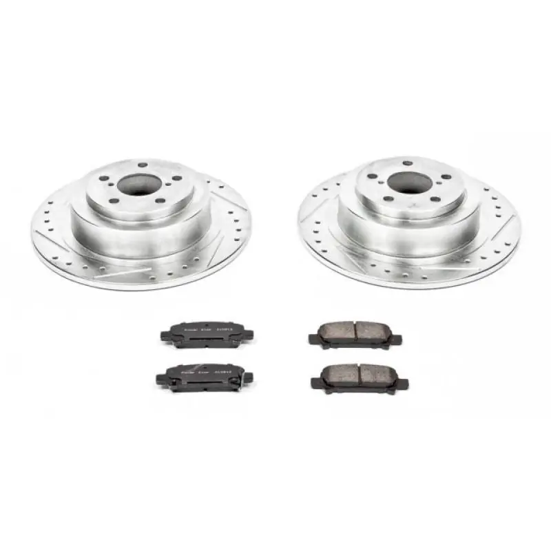 Money Back Guarantee Power Stop 03-06 Subaru Baja Rear Z23 Evolution Sport Brake Kit