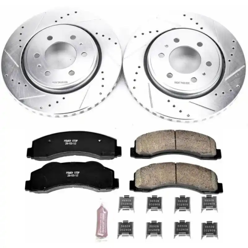 Power Stop 10-18 Ford Expedition Front Z23 Evolution Sport Brake Kit Free Returns