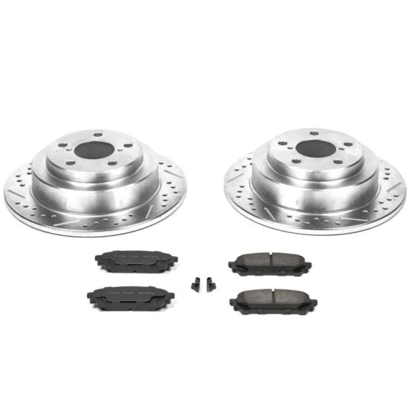 Power Stop 05-06 Saab 9-2X Rear Z23 Evolution Sport Brake Kit Next Day Delivery