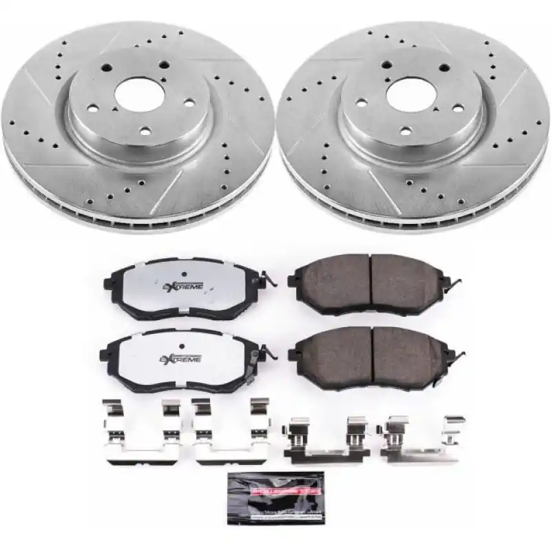 Budget Power Stop 06-07 Subaru B9 Tribeca Front Z26 Street Warrior Brake Kit