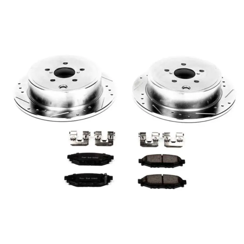 Power Stop 13-16 Subaru BRZ Rear Z23 Evolution Sport Brake Kit Certified