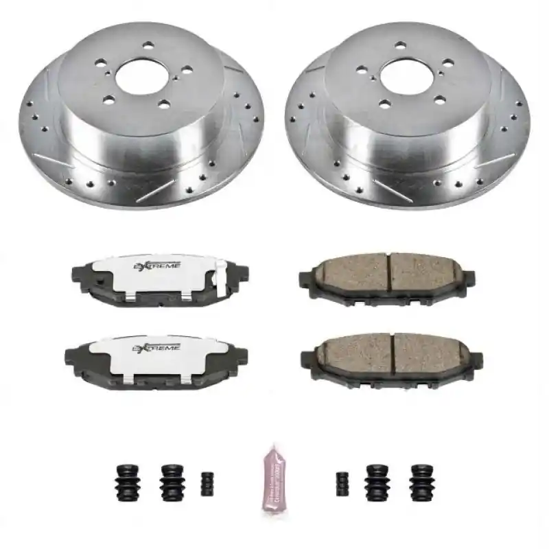 Power Stop 05-09 Subaru Legacy Rear Z26 Street Warrior Brake Kit Secure Checkout