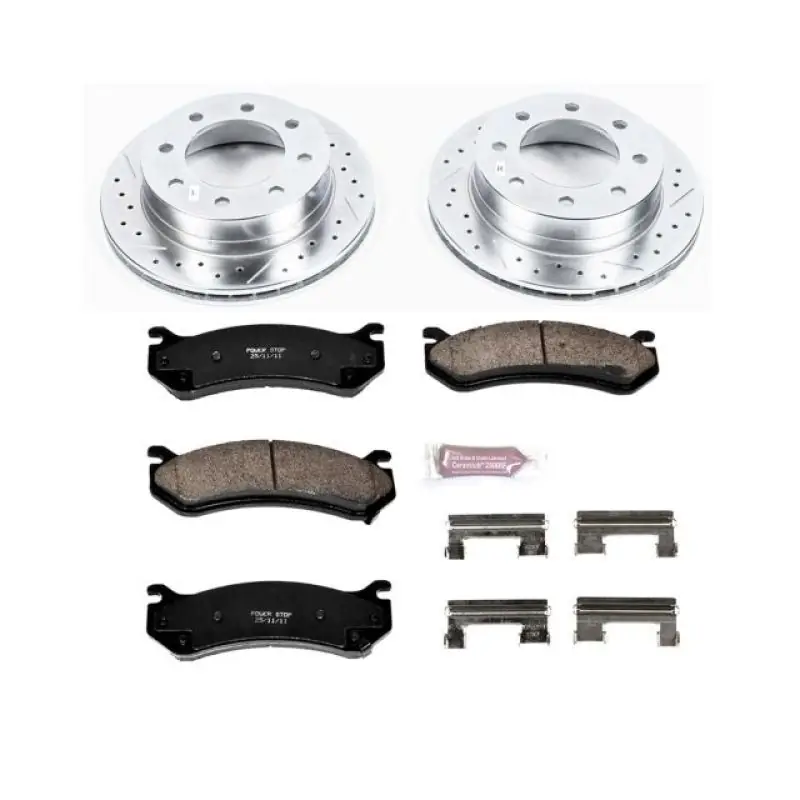 Next Day Delivery Power Stop 2003 Chevrolet Silverado 1500 HD Rear Z23 Evolution Sport Brake Kit
