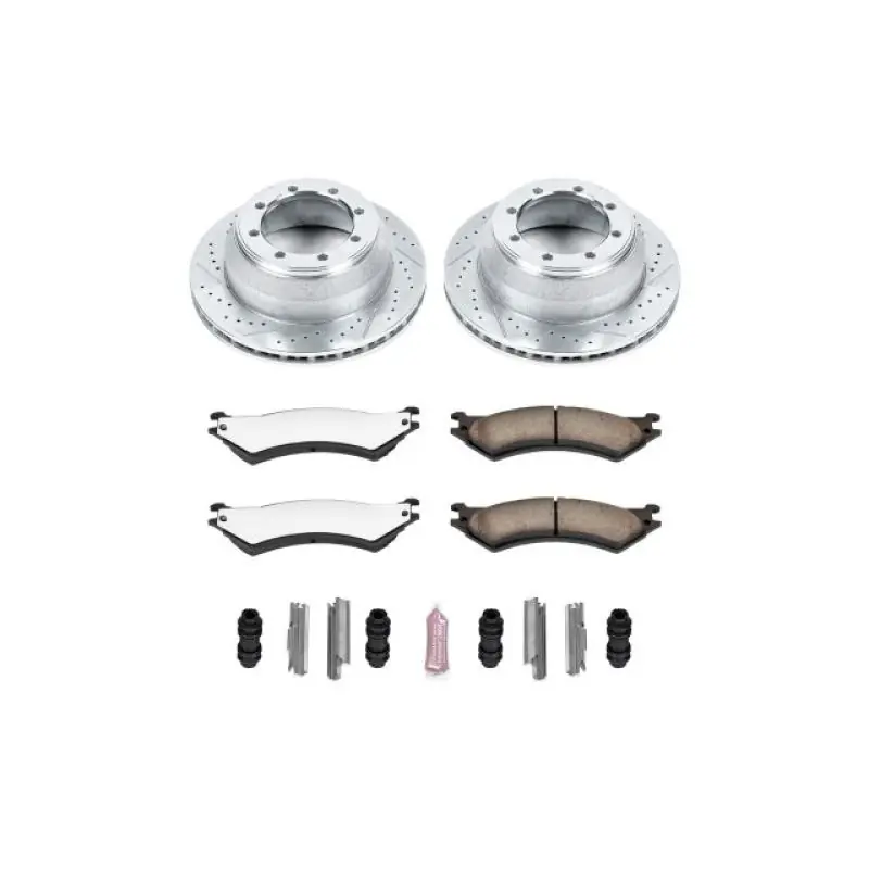 Power Stop 03-05 Ford E-350 Club Wagon Rear Z36 Truck & Tow Brake Kit Super Sale
