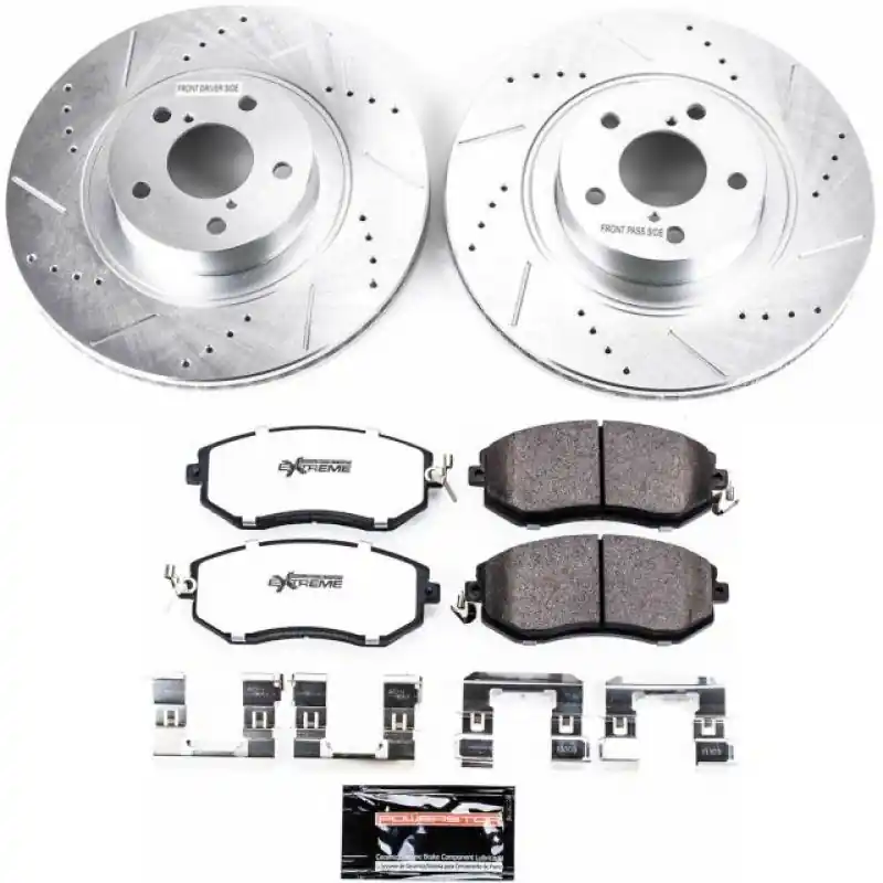 Power Stop 13-16 Scion FR-S Front Z26 Street Warrior Brake Kit Next Day Delivery