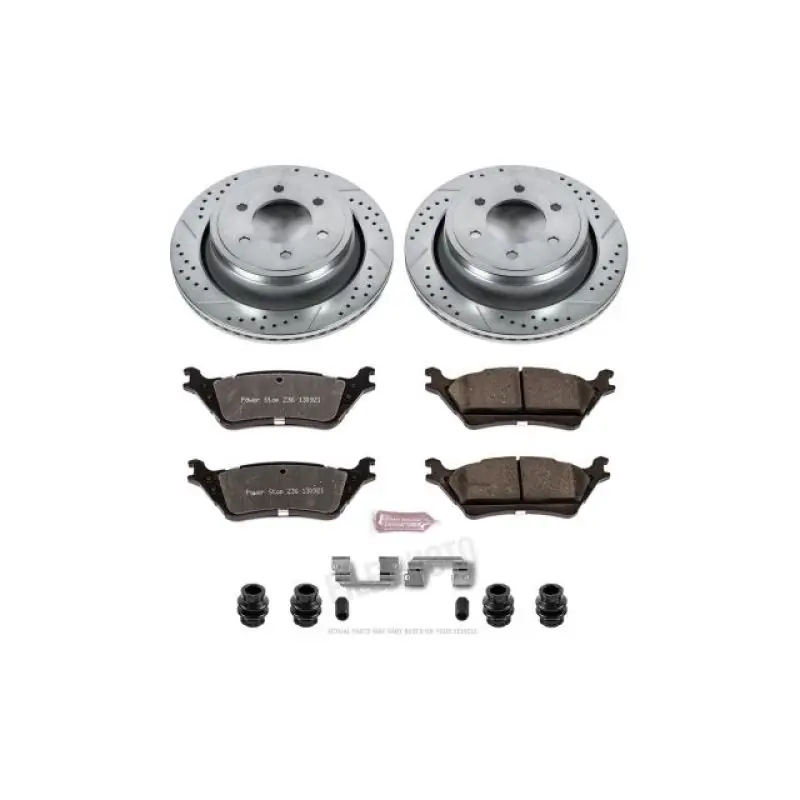 Power Stop 12-18 Ford F-150 Rear Z36 Truck & Tow Brake Kit Clearance