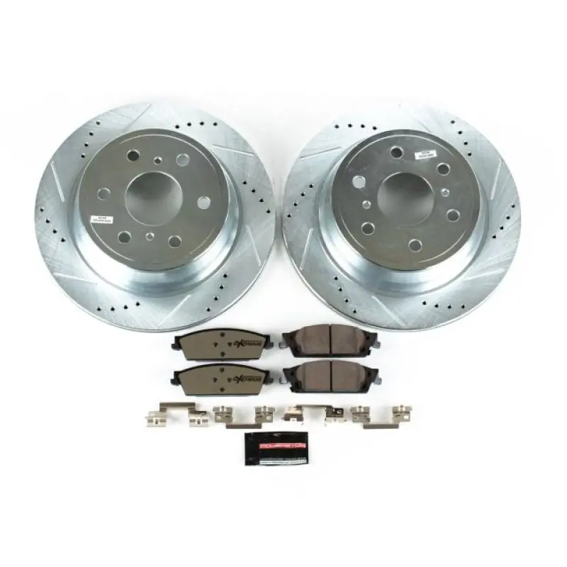 Place Order Power Stop 15-19 Cadillac Escalade Rear Z36 Truck & Tow Brake Kit