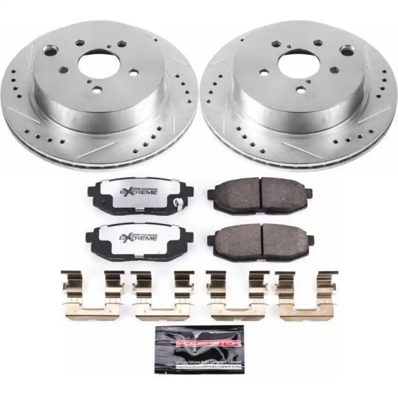Power Stop 14-18 Subaru Forester Rear Z26 Street Warrior Brake Kit Top Rated