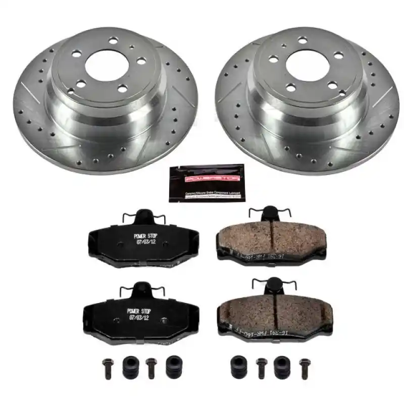 Power Stop 1997 Volvo 850 Rear Z23 Evolution Sport Brake Kit Warranty Included