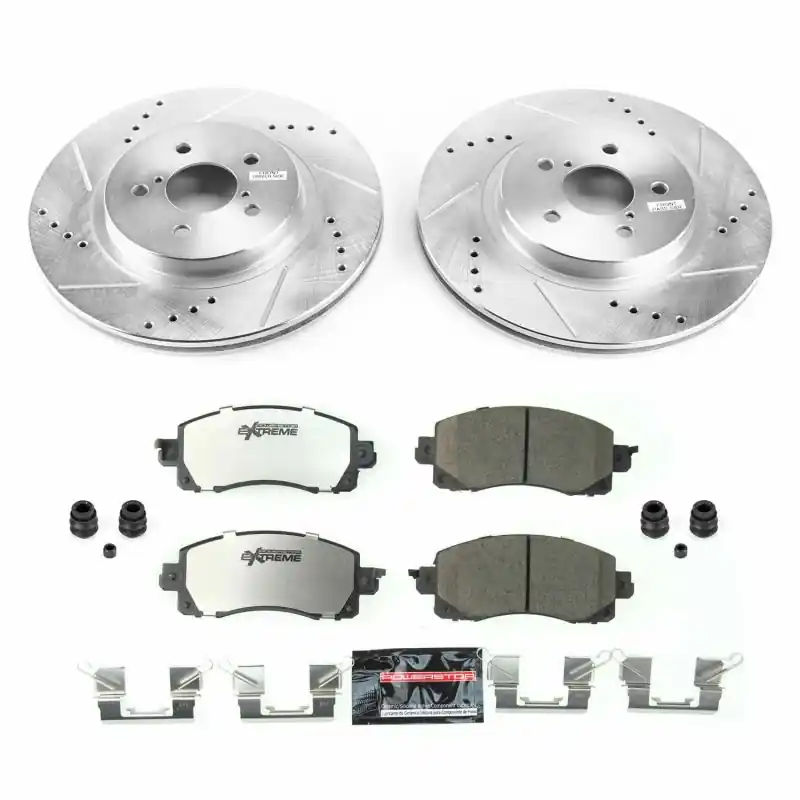 Power Stop 18-19 Subaru Crosstrek Front Z26 Street Warrior Brake Kit Free Shipping