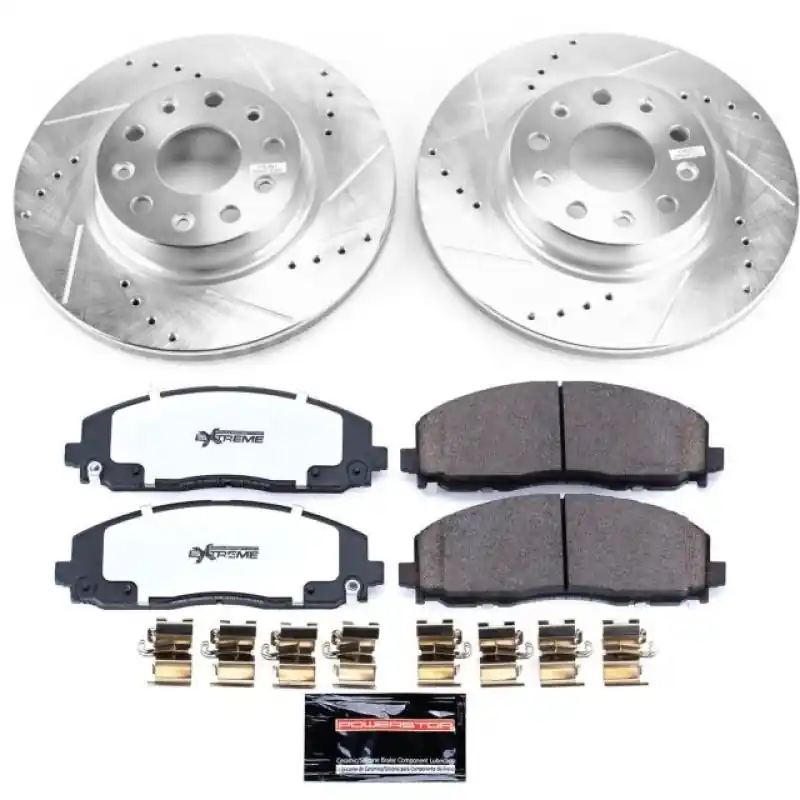 Affordable Power Stop 18-19 Jeep Wrangler Front Z36 Truck & Tow Brake Kit