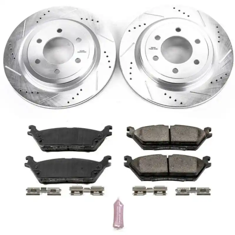Power Stop 2018 Ford Expedition Rear Z23 Evolution Sport Brake Kit Modern