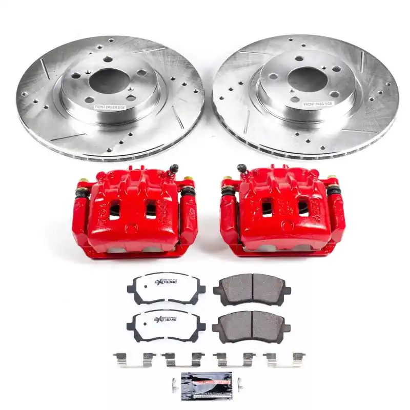 Crafted Power Stop 98-02 Subaru Forester Front Z26 Street Warrior Brake Kit w/Calipers