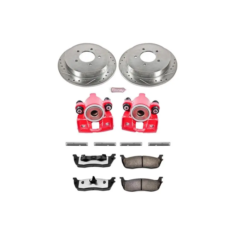 Limited Edition Power Stop 97-00 Ford Expedition Rear Z36 Truck & Tow Brake Kit w/Calipers