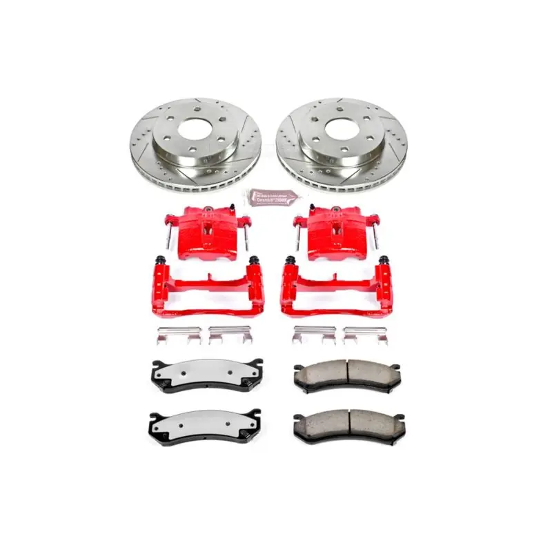 Power Stop 02-06 Cadillac Escalade Front Z36 Truck & Tow Brake Kit w/Calipers Price Drop