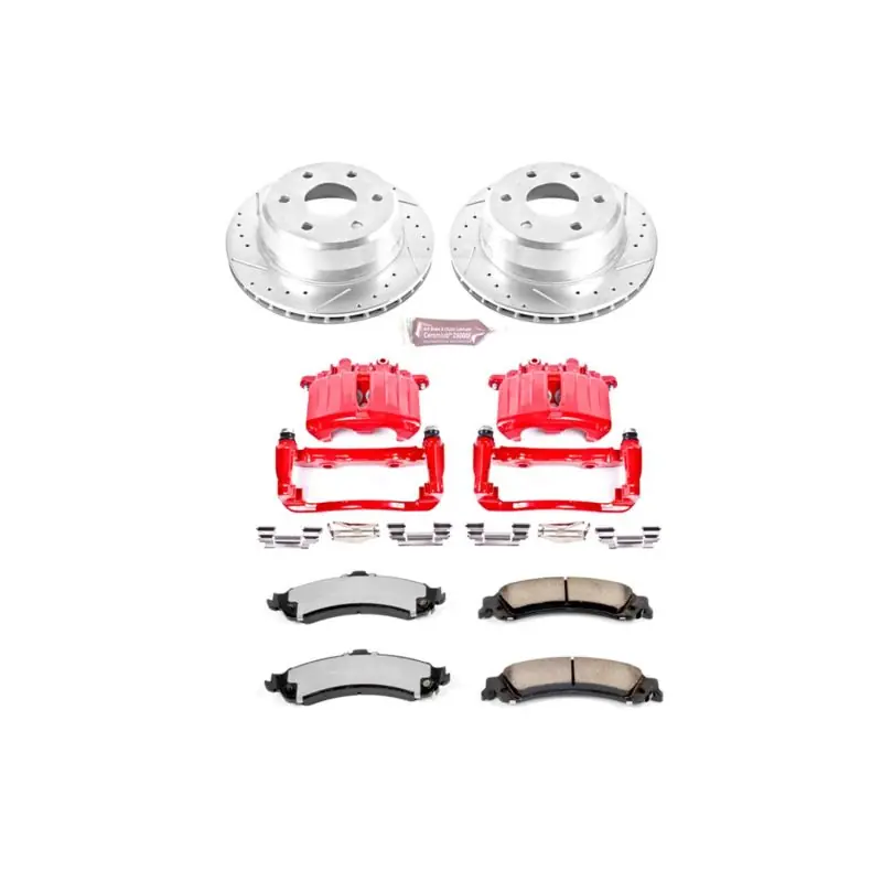 Final Sale Power Stop 02-06 Cadillac Escalade Rear Z36 Truck & Tow Brake Kit w/Calipers
