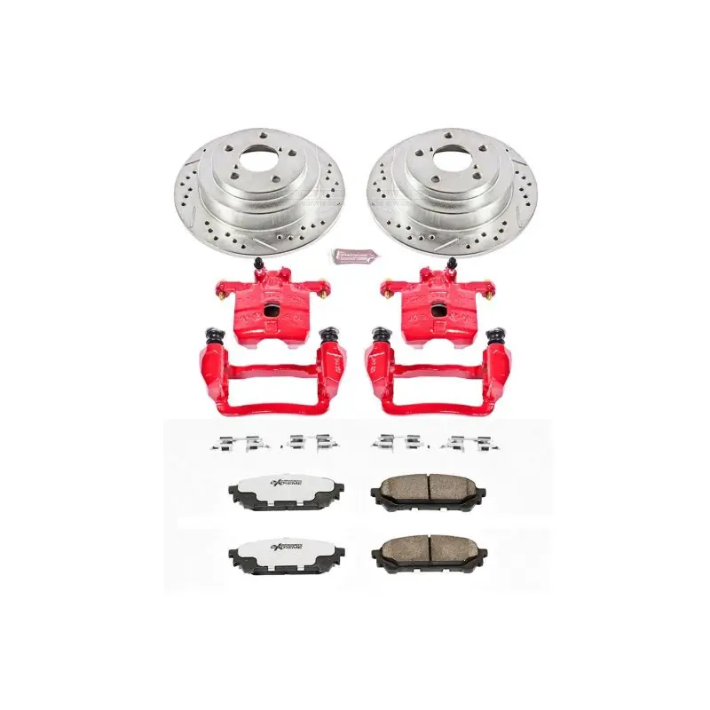 Buy Online Power Stop 05-06 Saab 9-2X Rear Z26 Street Warrior Brake Kit w/Calipers