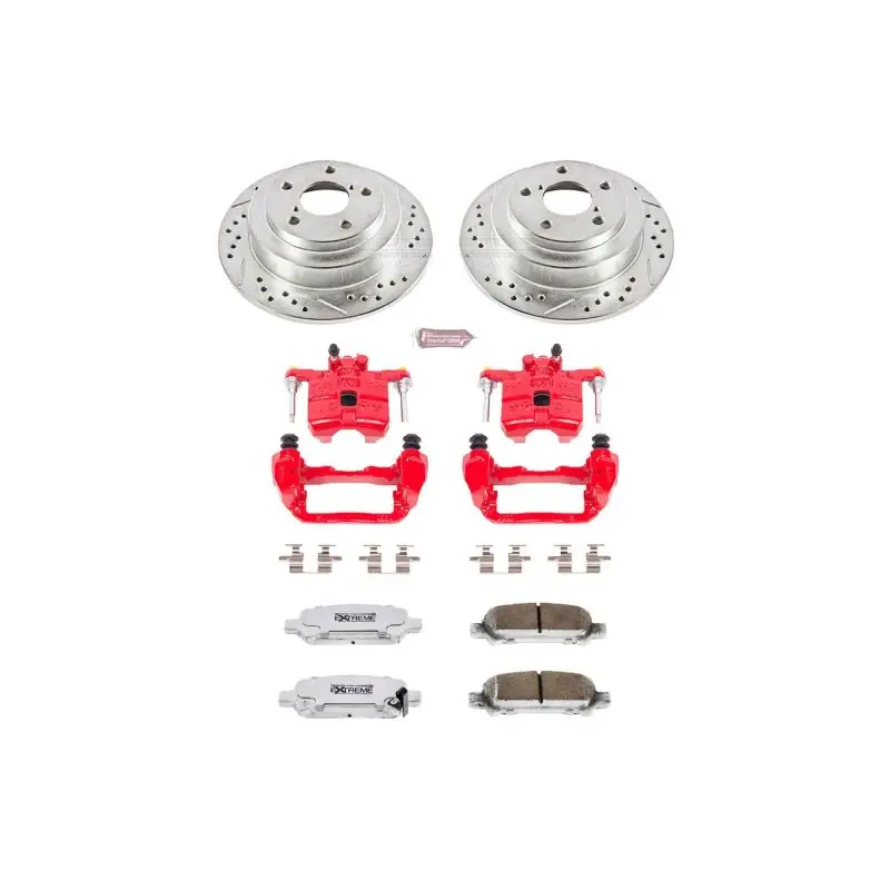 Power Stop 98-03 Subaru Forester Rear Z26 Street Warrior Brake Kit w/Calipers Fast Shipping