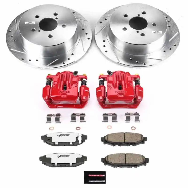 Grab Now Power Stop 06-09 Subaru Legacy Rear Z26 Street Warrior Brake Kit w/Calipers