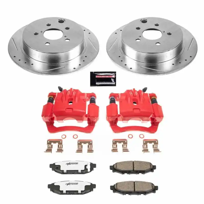 Luxury Power Stop 16-19 Subaru Crosstrek Rear Z26 Street Warrior Brake Kit w/Calipers