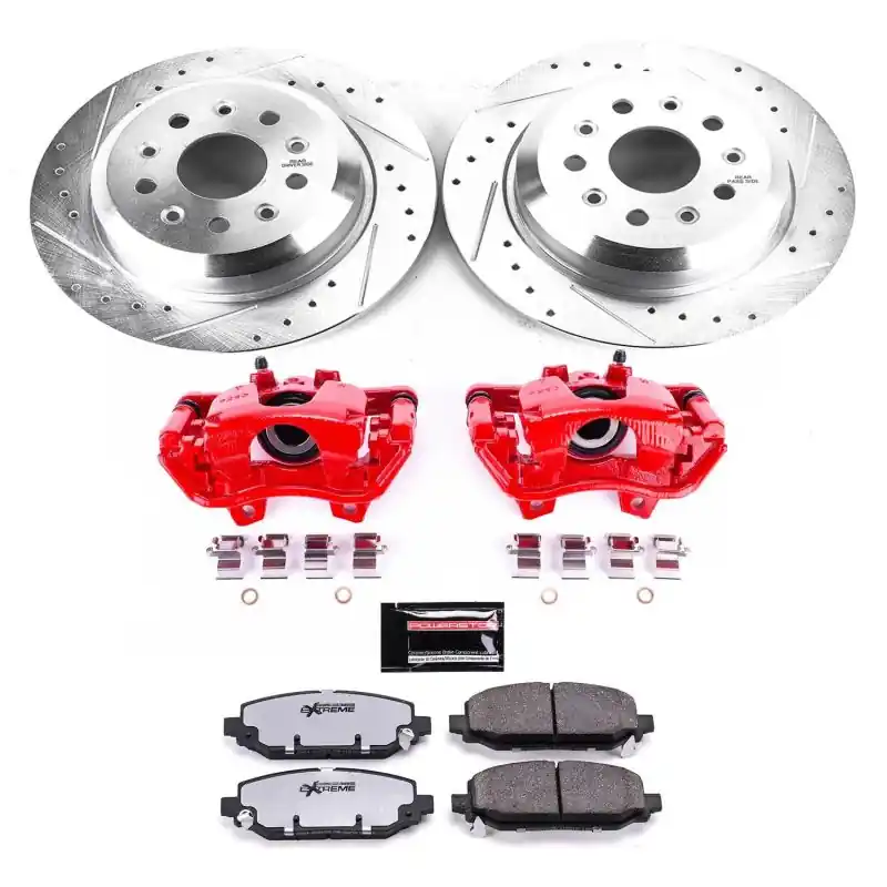 Power Stop 18-19 Jeep Wrangler Rear Z36 Truck & Tow Brake Kit w/Calipers Modern