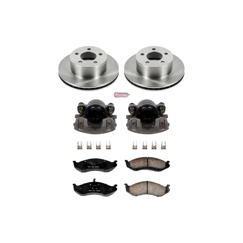 Power Stop 90-99 Jeep Cherokee Front Autospecialty Brake Kit w/Calipers Buy Today